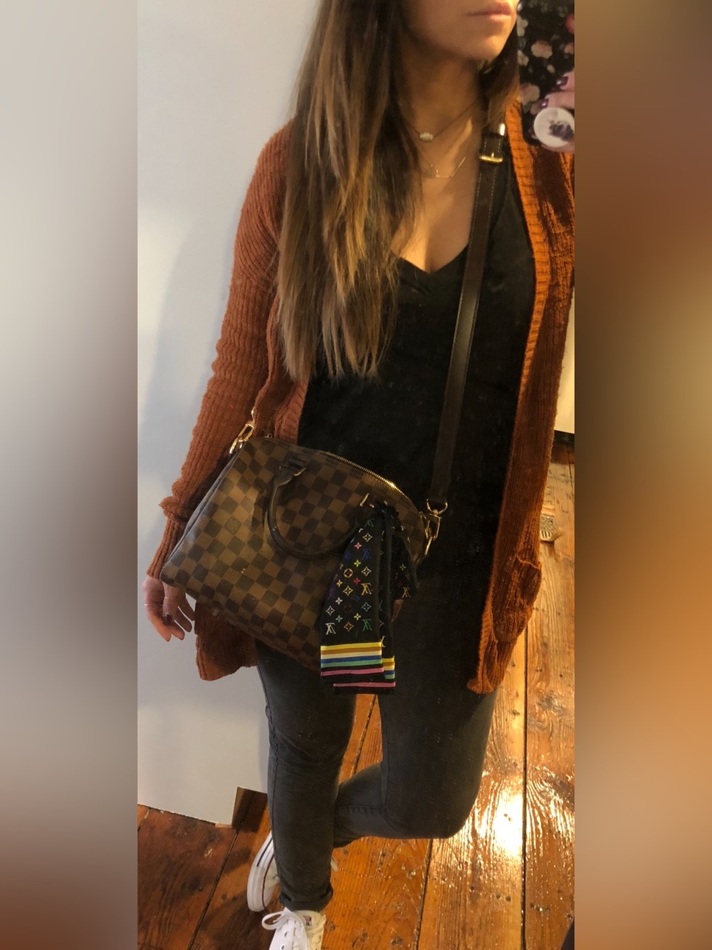 Louis Vuitton Monogram Multicolore Bandeau Scarf Silk Takashi Murakami Y2K